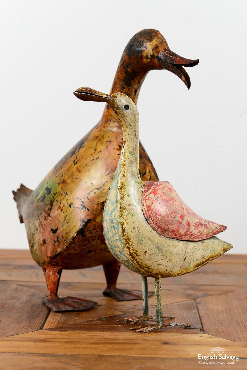Weathered Metal Duck / Bird, 20th Century For Sale 2