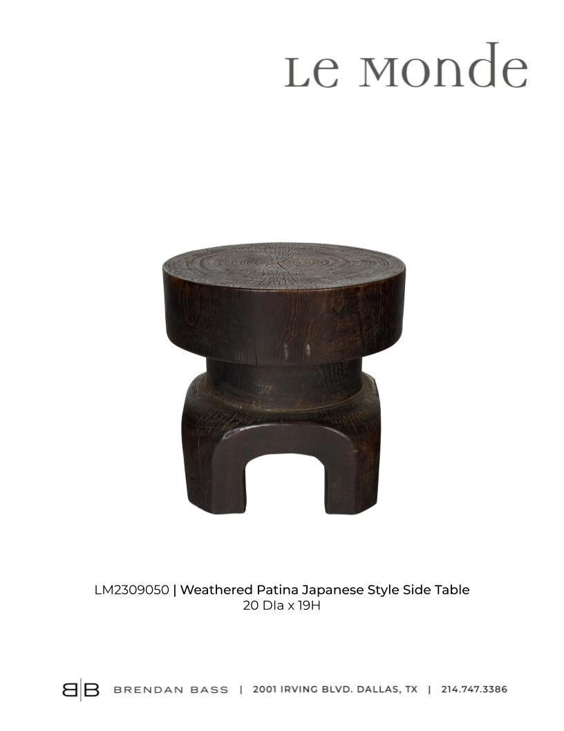 Tavolino in stile giapponese in patina invecchiata in vendita 3