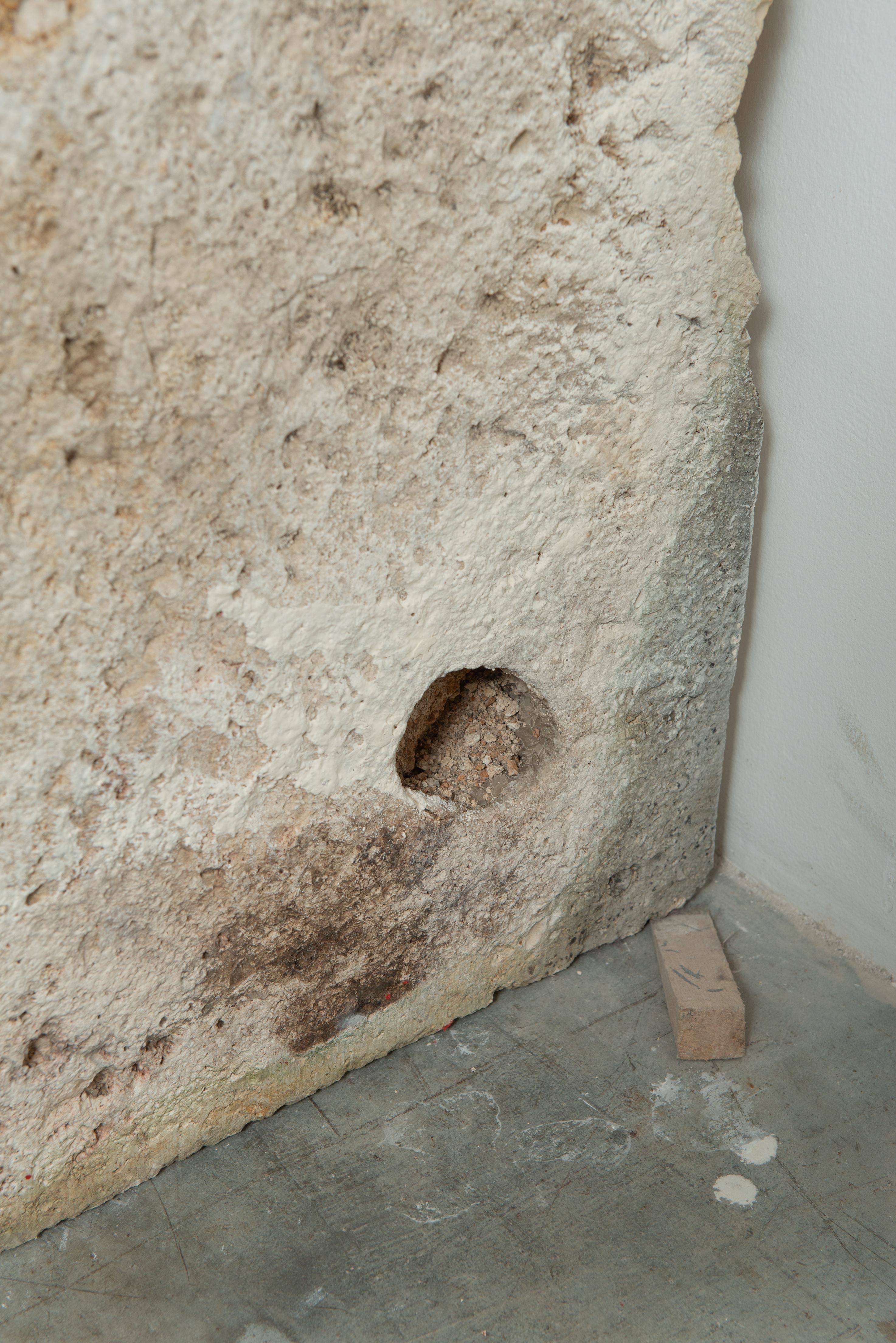 Weathered Rustic French Limestone Mantel For Sale 12