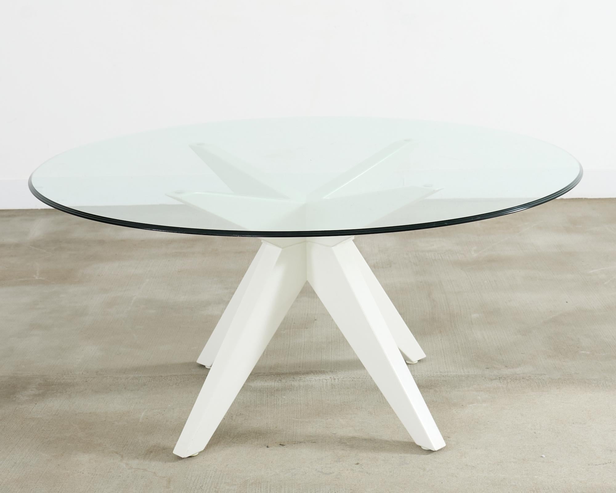 Weatherend Estate Furniture Lacquered Adams Garden Dining Table For Sale 6