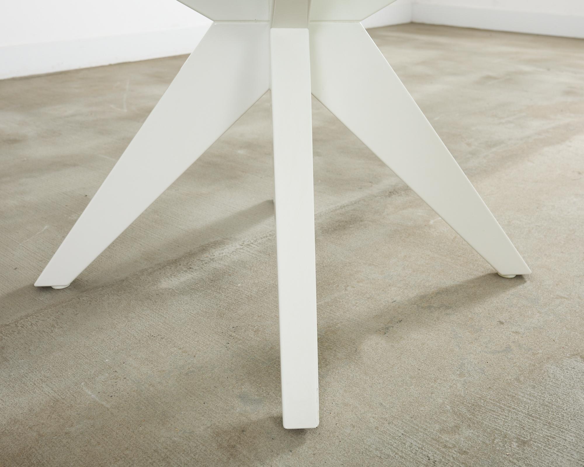 Contemporary Weatherend Estate Furniture Lacquered Adams Garden Dining Table For Sale