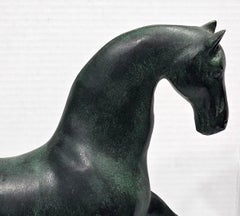 Weathervane Hackney Index Horse Prancing on wood stand