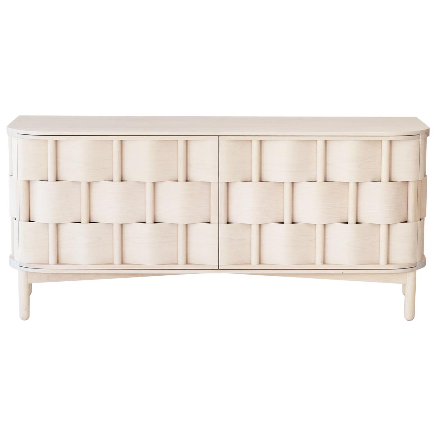 Weave 133, Birch wood, natural oil. Credenza from Ringvide, Scandinavian
