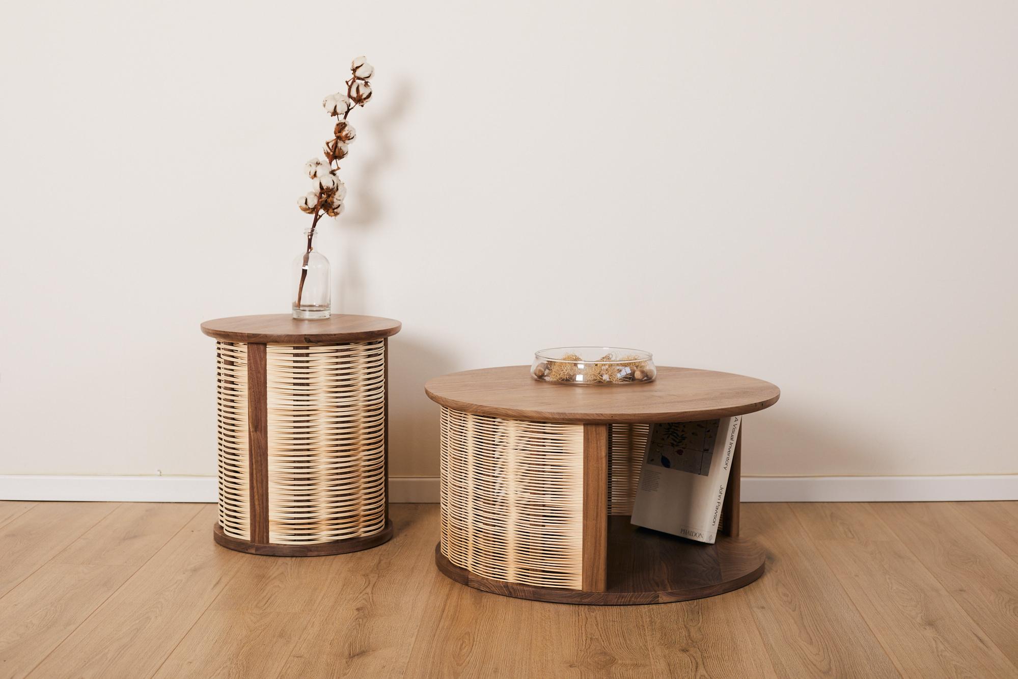 Contemporary Weave Coffee Table For Sale