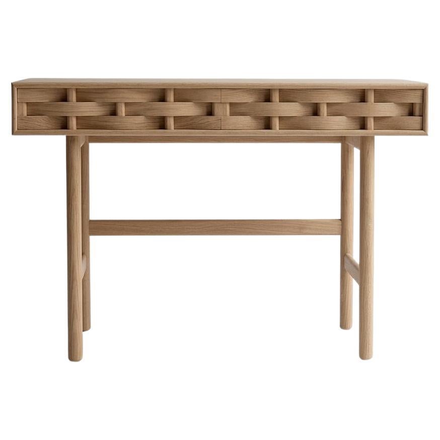 Bureau à tissage de Ringvide, bois de chêne, huile naturelle, scandinave
