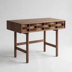 Weave Desk from Ringvide, Smoked oak Wood, Natural Oil, Scandinavian