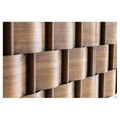 Weave double sided credenza, from Ringvide. Oak wood, smoked 