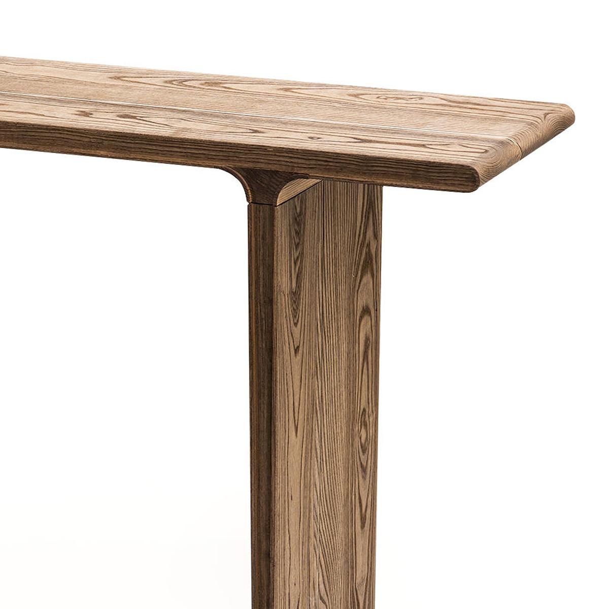 Contemporary Weaver Ash Console Table For Sale