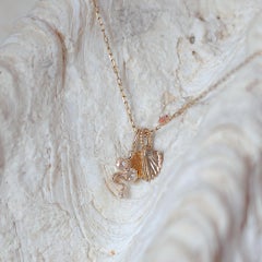 Weaver Diamond Charm in 14K Gold by Anastassia Sel Jewelry