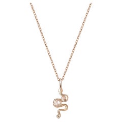 Weaver Diamond Charm in 14K Gold by Anastassia Sel Jewelry