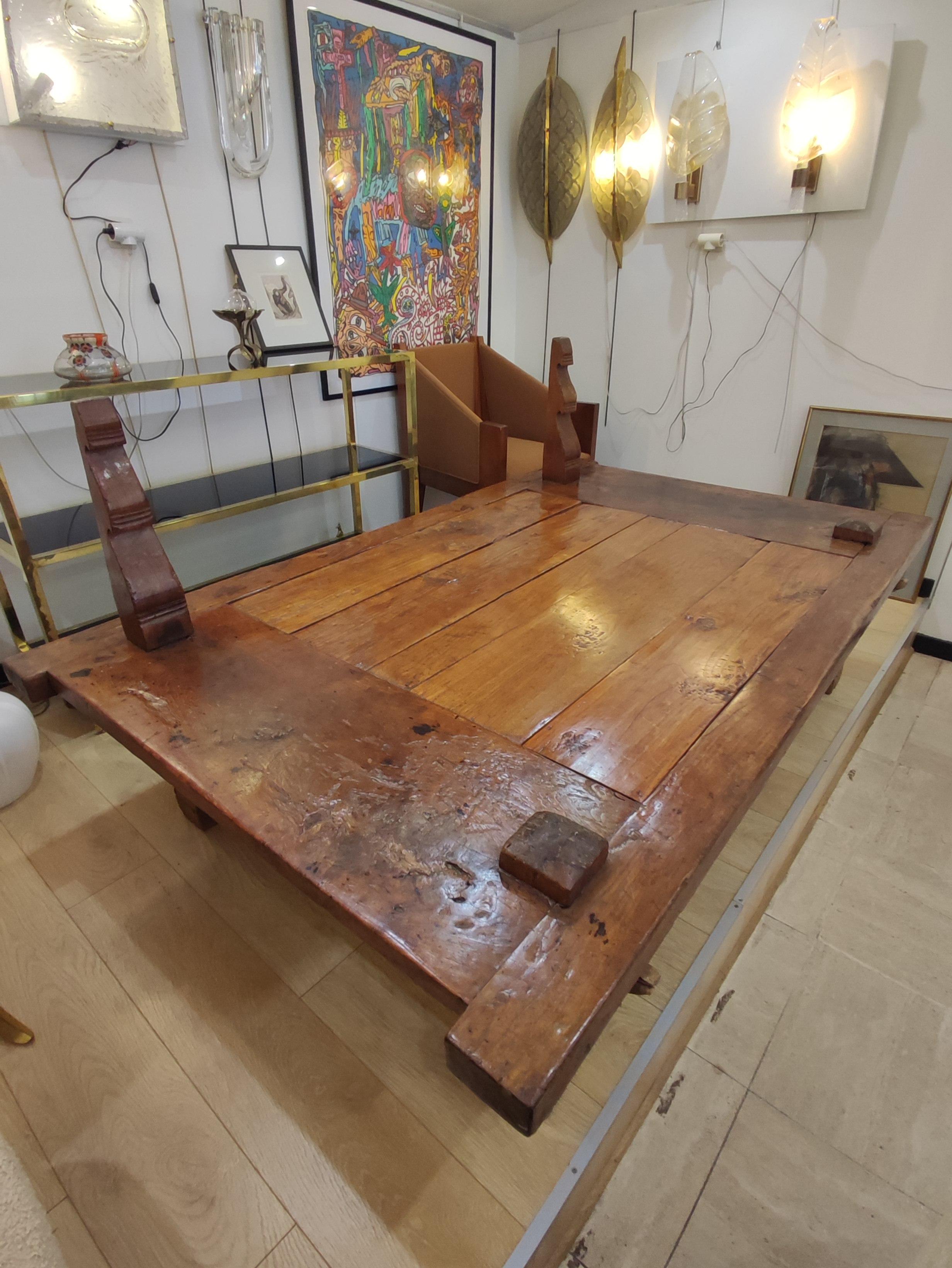 Weaver 's low table , Madura (Indonésia) end of XIX°century For Sale 5