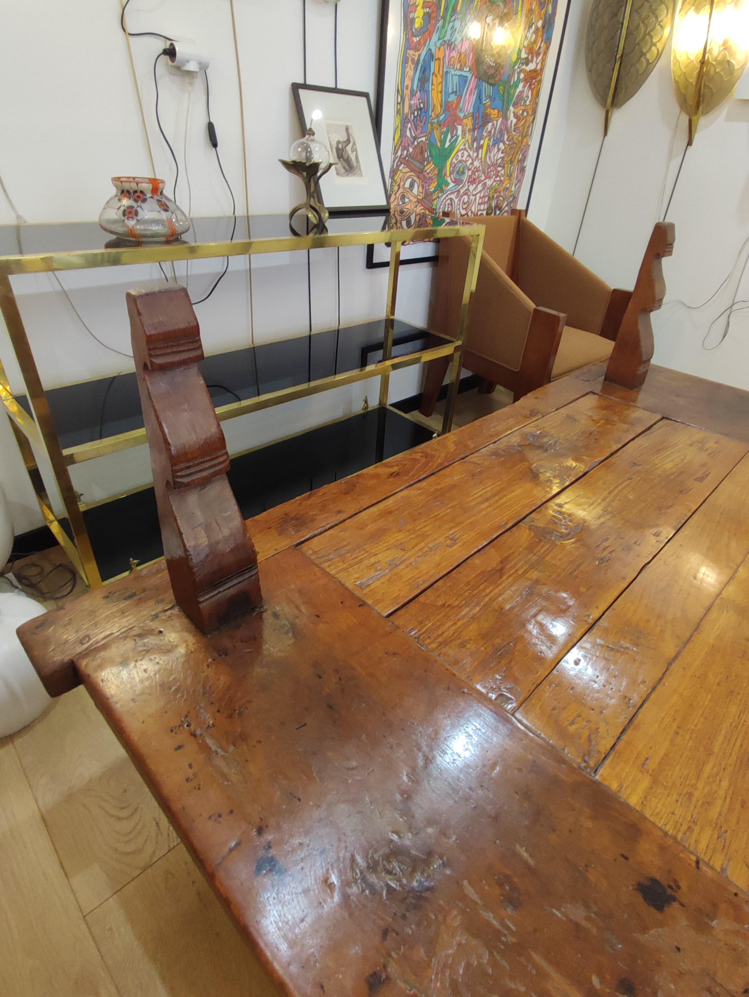 Weaver 's low table , Madura (Indonésia) end of XIX°century For Sale 7