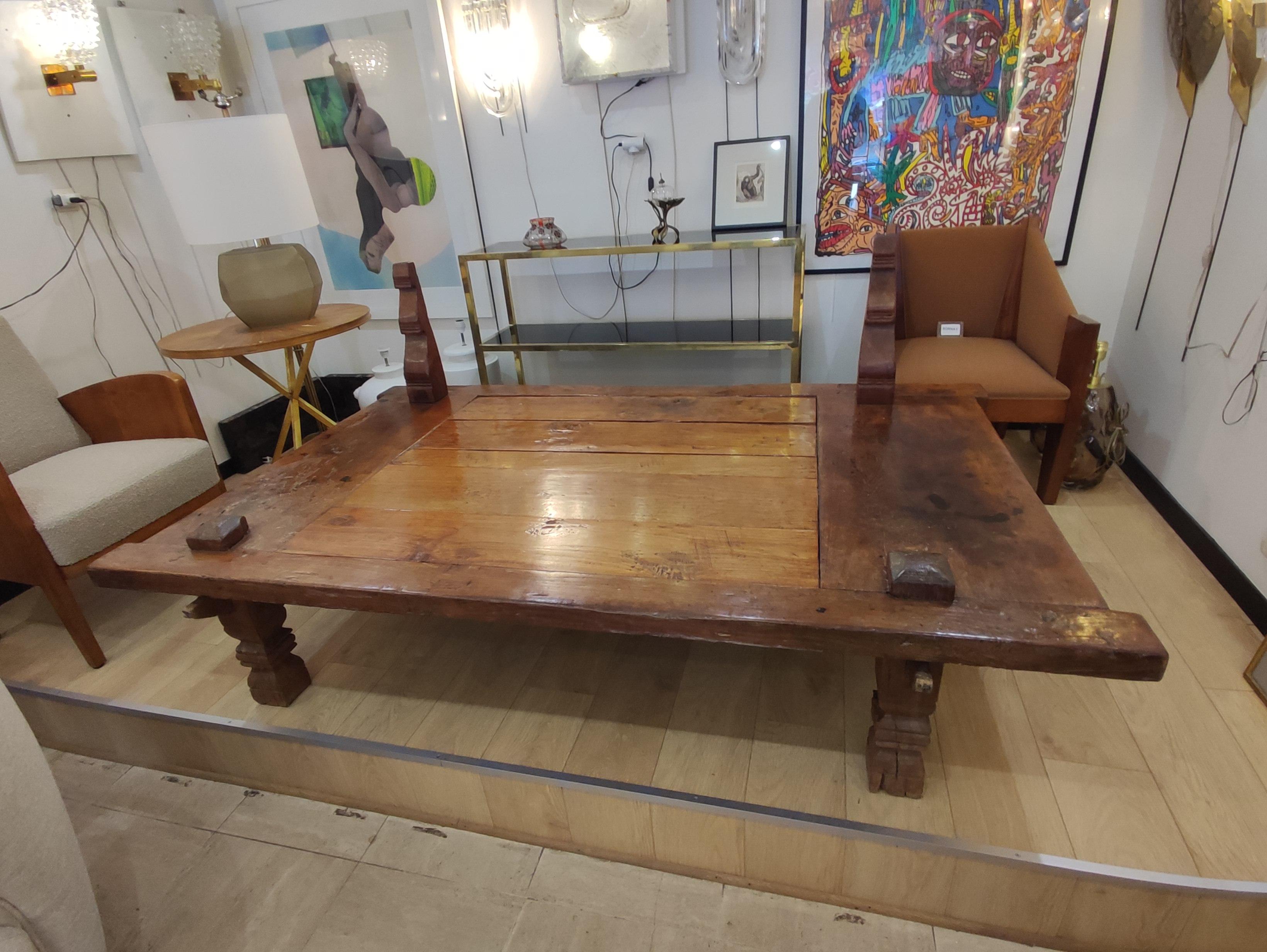 Weaver 's low table , Madura (Indonésia) end of XIX°century For Sale 9