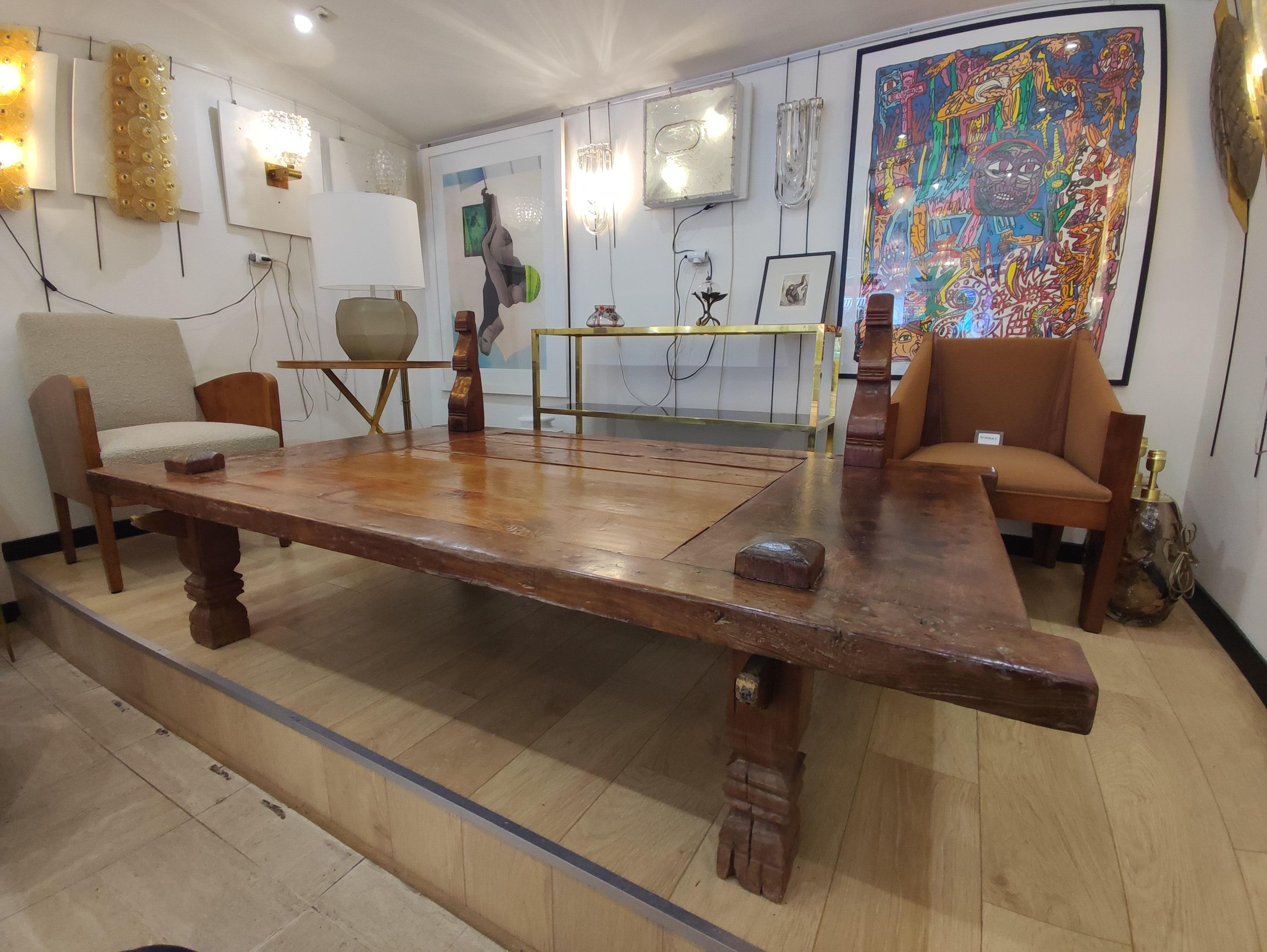 Weaver 's low table , Madura (Indonésia) end of XIX°century For Sale 1