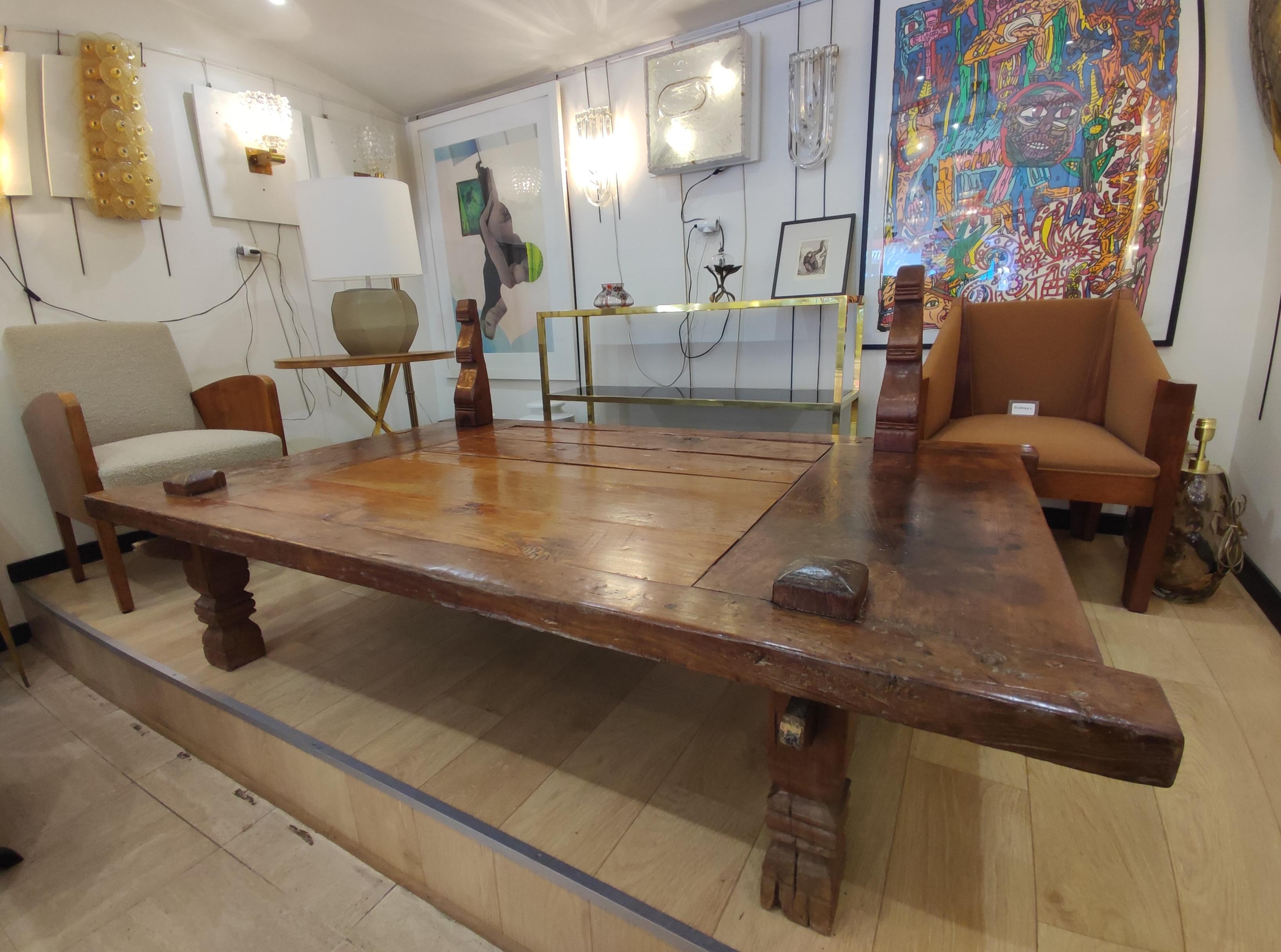Weaver 's low table , Madura (Indonésia) end of XIX°century For Sale 2
