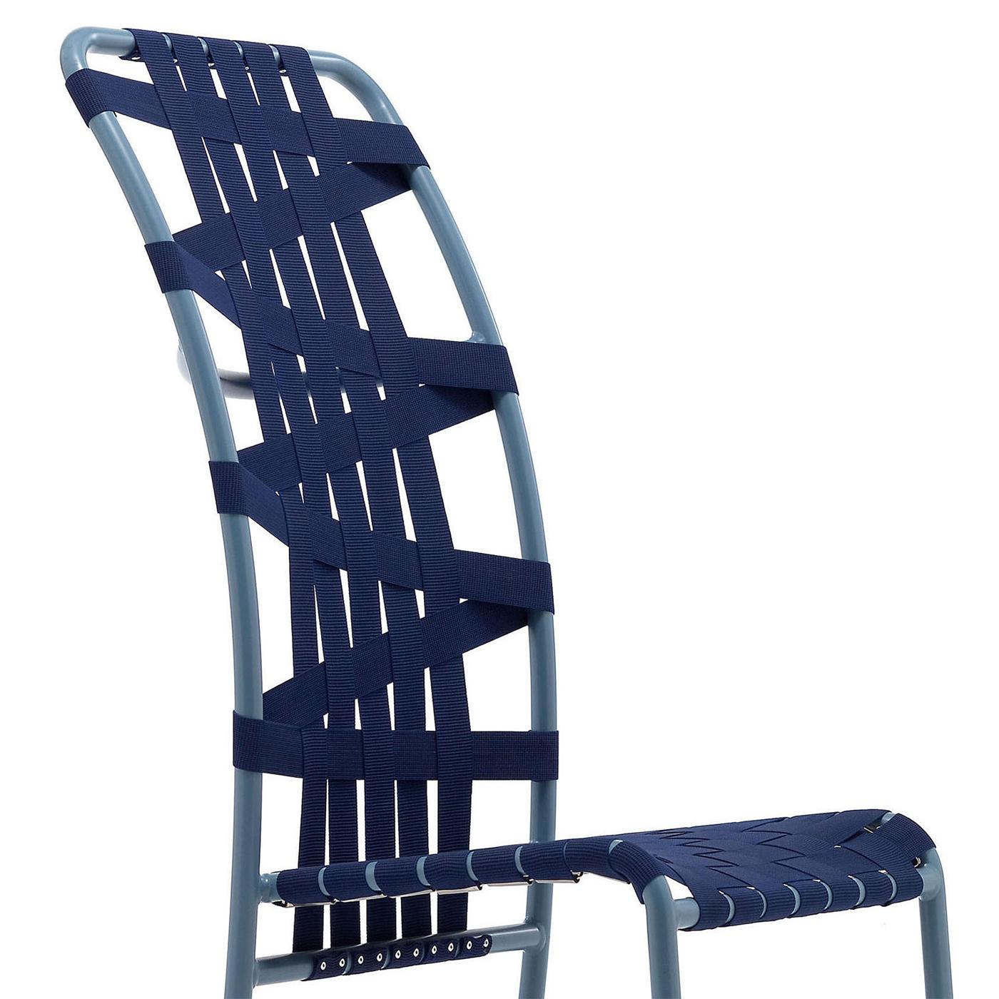 Lacquered Weaving High Back Chair For Sale