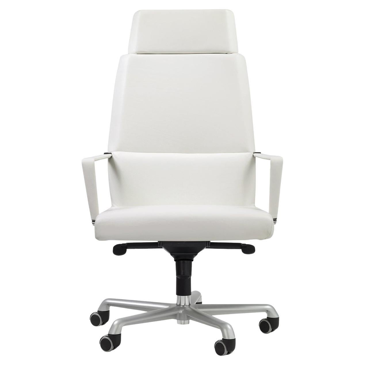 Web President High Back Armchair With Headrest And Arms by Enrico Pellizzoni
