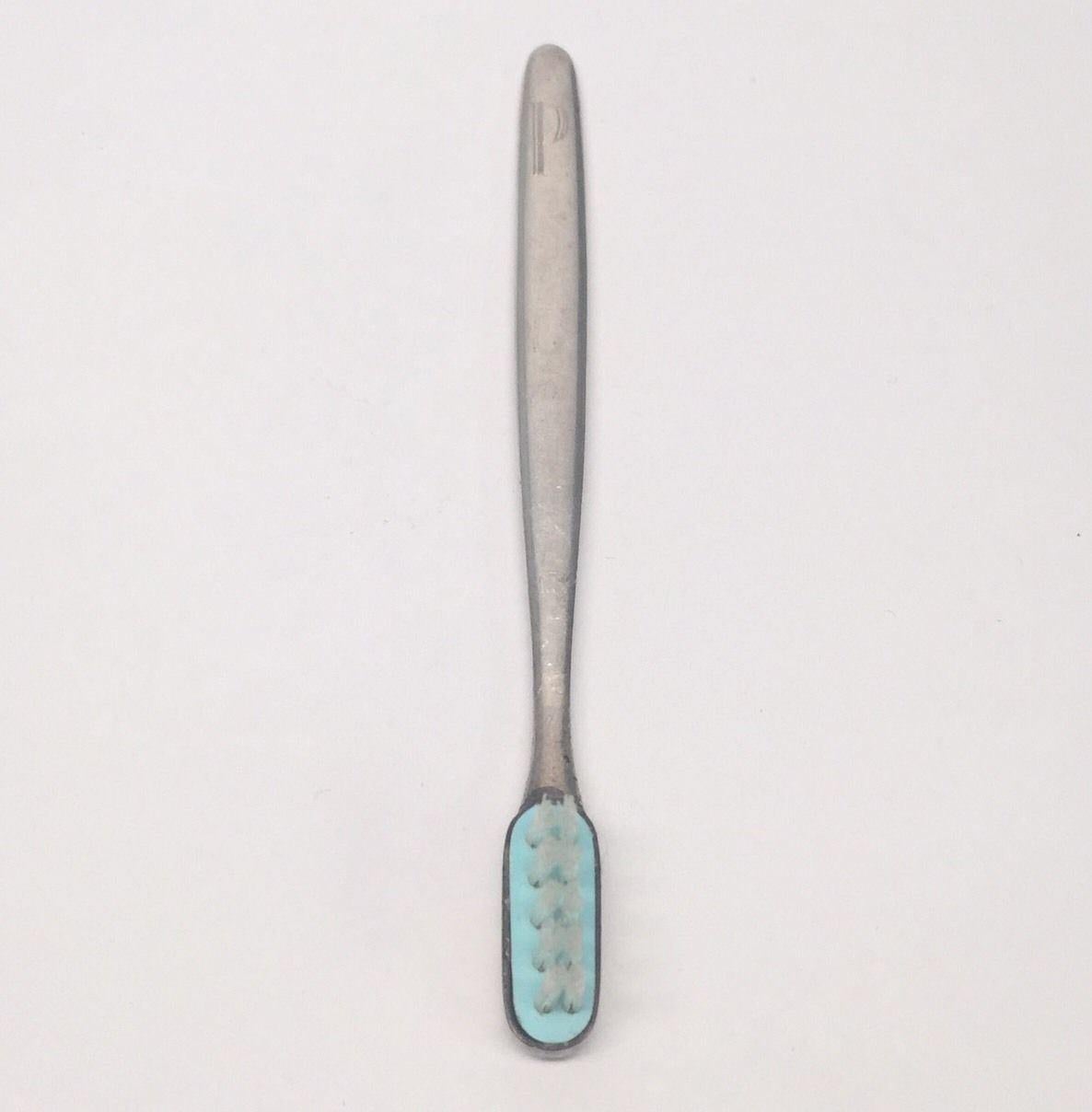 WEB Sterling Silber Babyzahnbürste mit Monogramm 
