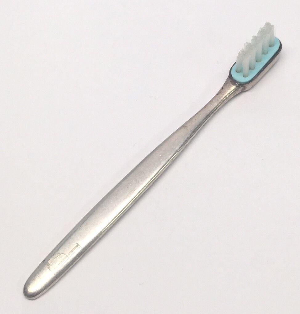 WEB Sterling Silver Baby Toothbrush Monogrammed 