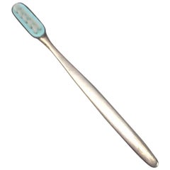 WEB Sterling Silver Baby Toothbrush Monogrammed "P"