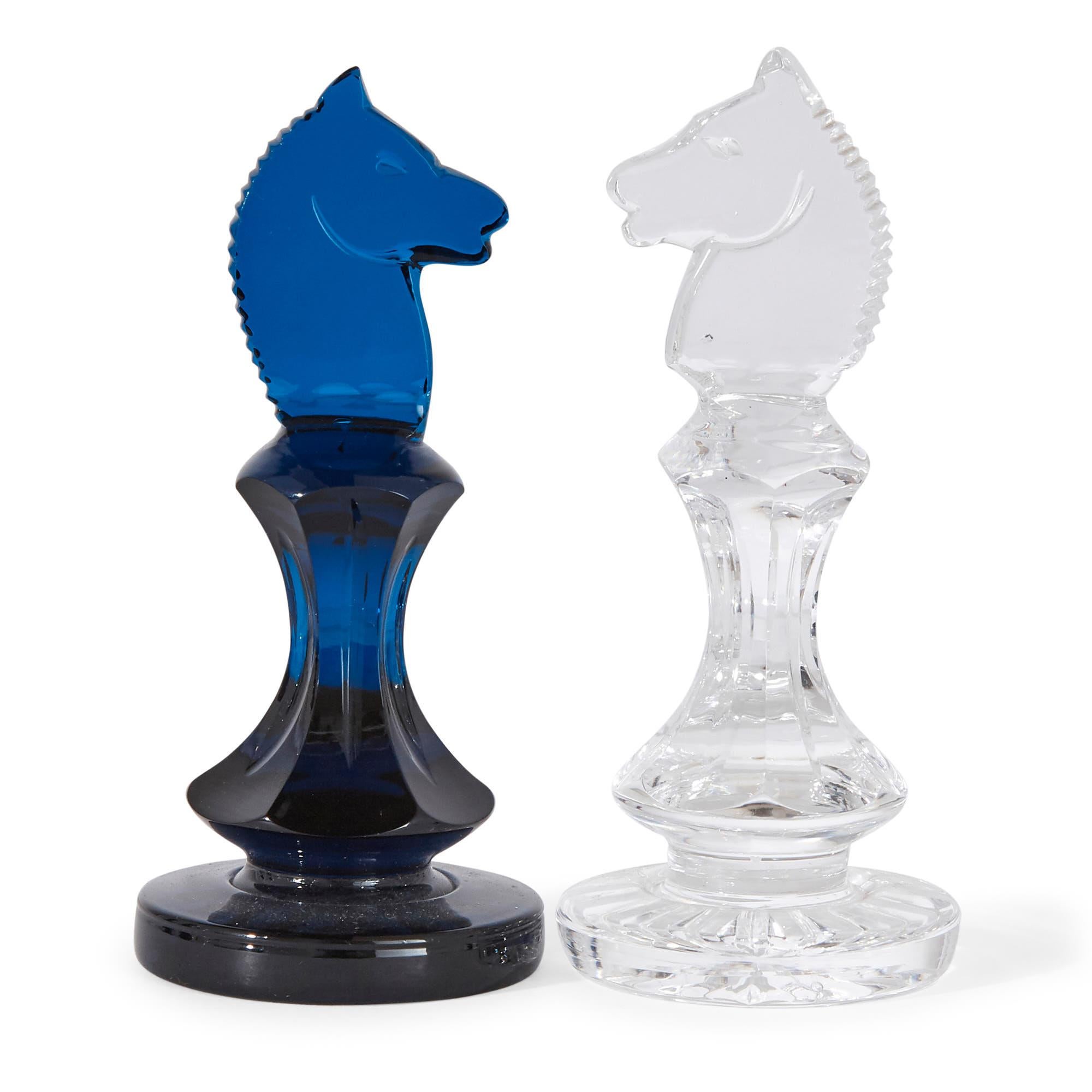 Webb Corbett and Royal Doulton Crystal Chess Set In Good Condition In London, GB