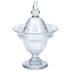 Webb Corbett Crystal Covered Compote