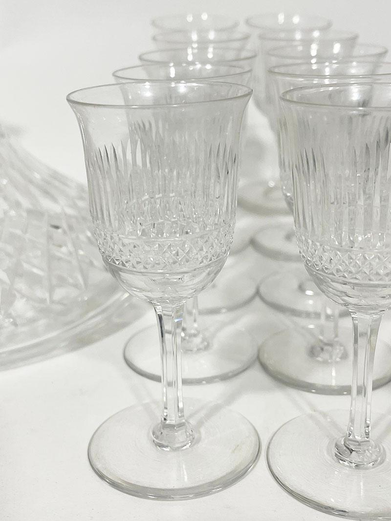 Webb Corbett Crystal Cut Glass and Decanter Set, 1960s For Sale 1