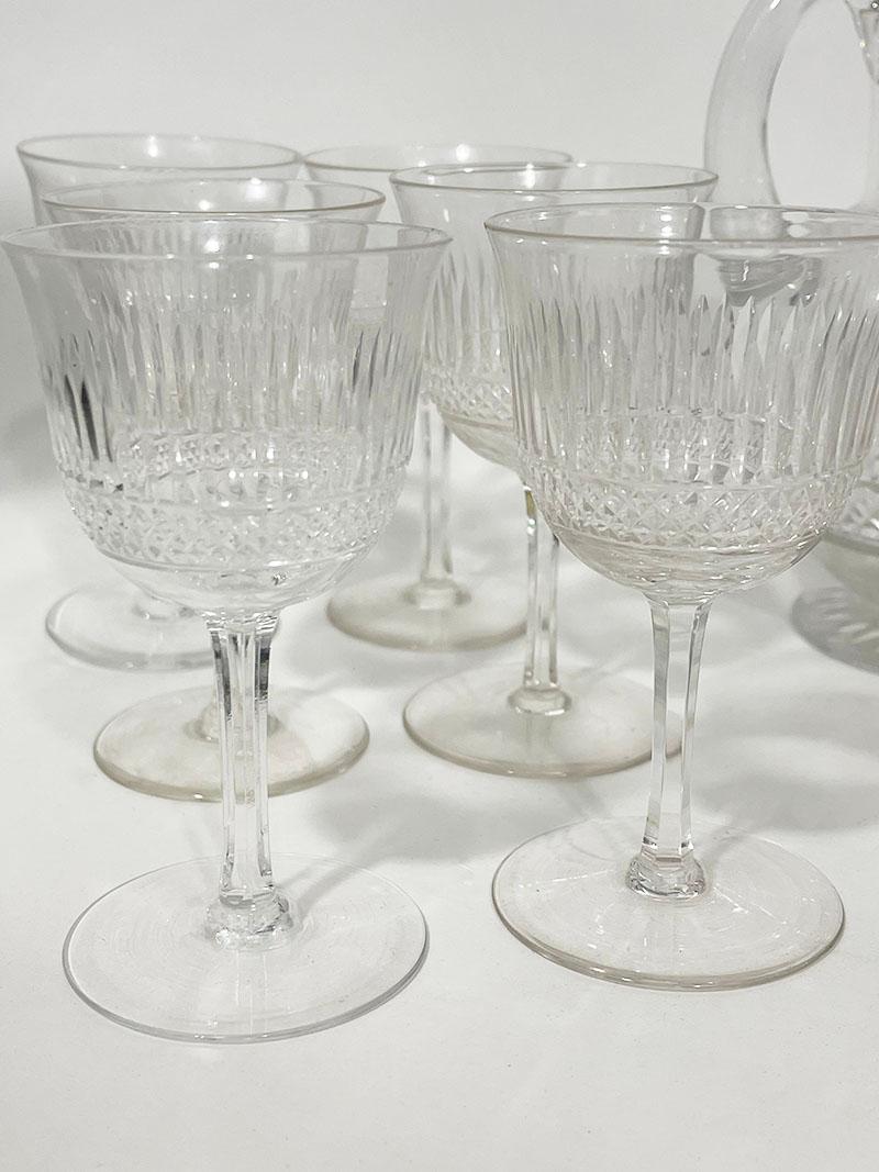 Webb Corbett Crystal Cut Glass and Decanter Set, 1960s For Sale 4