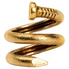 Webb Large Textured Nail Ring