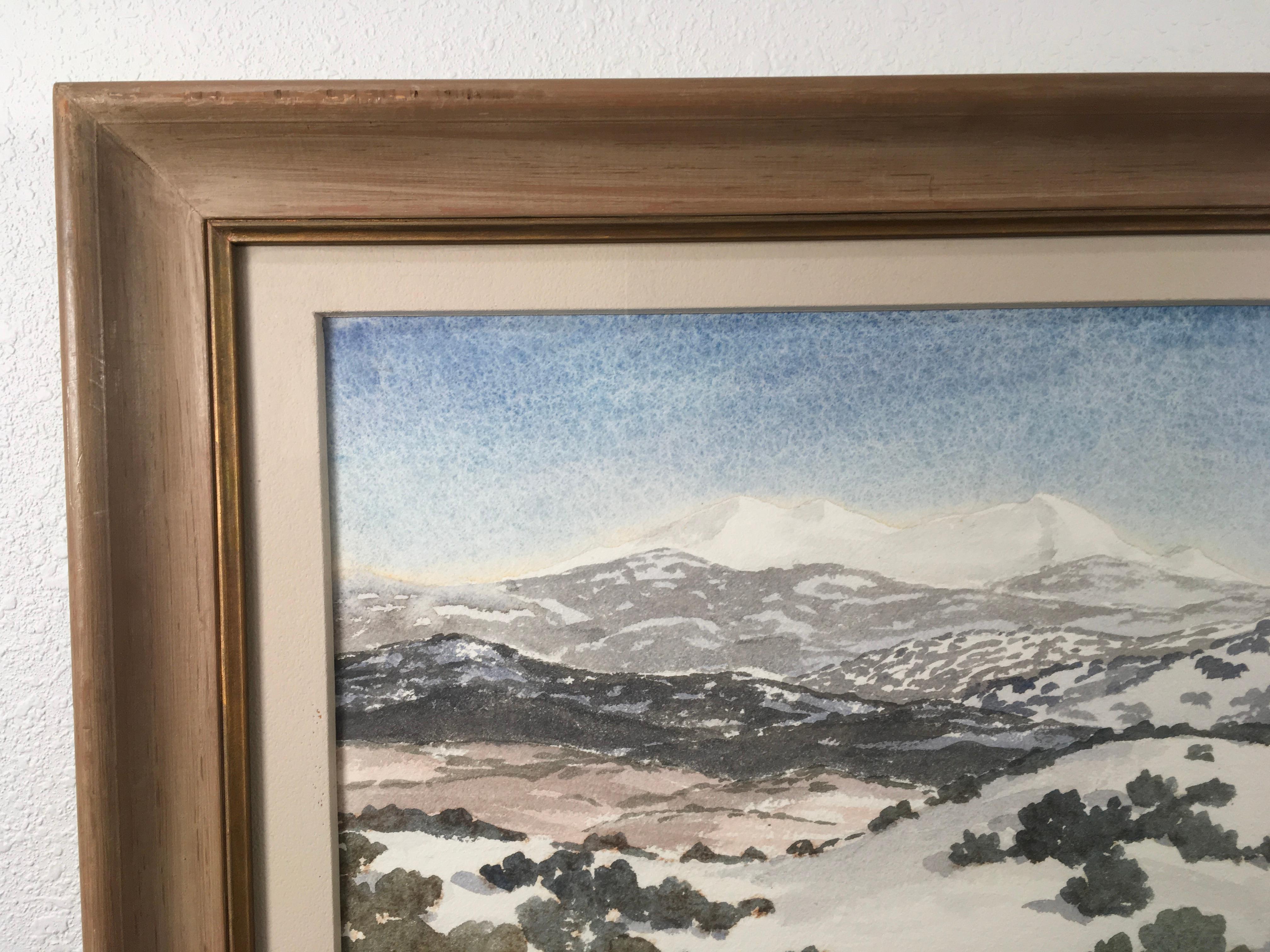 Paesaggio vicino a Cundiyo, NM', di Webb Young, acquerello su carta - Painting Naturalismo di Webb Young 