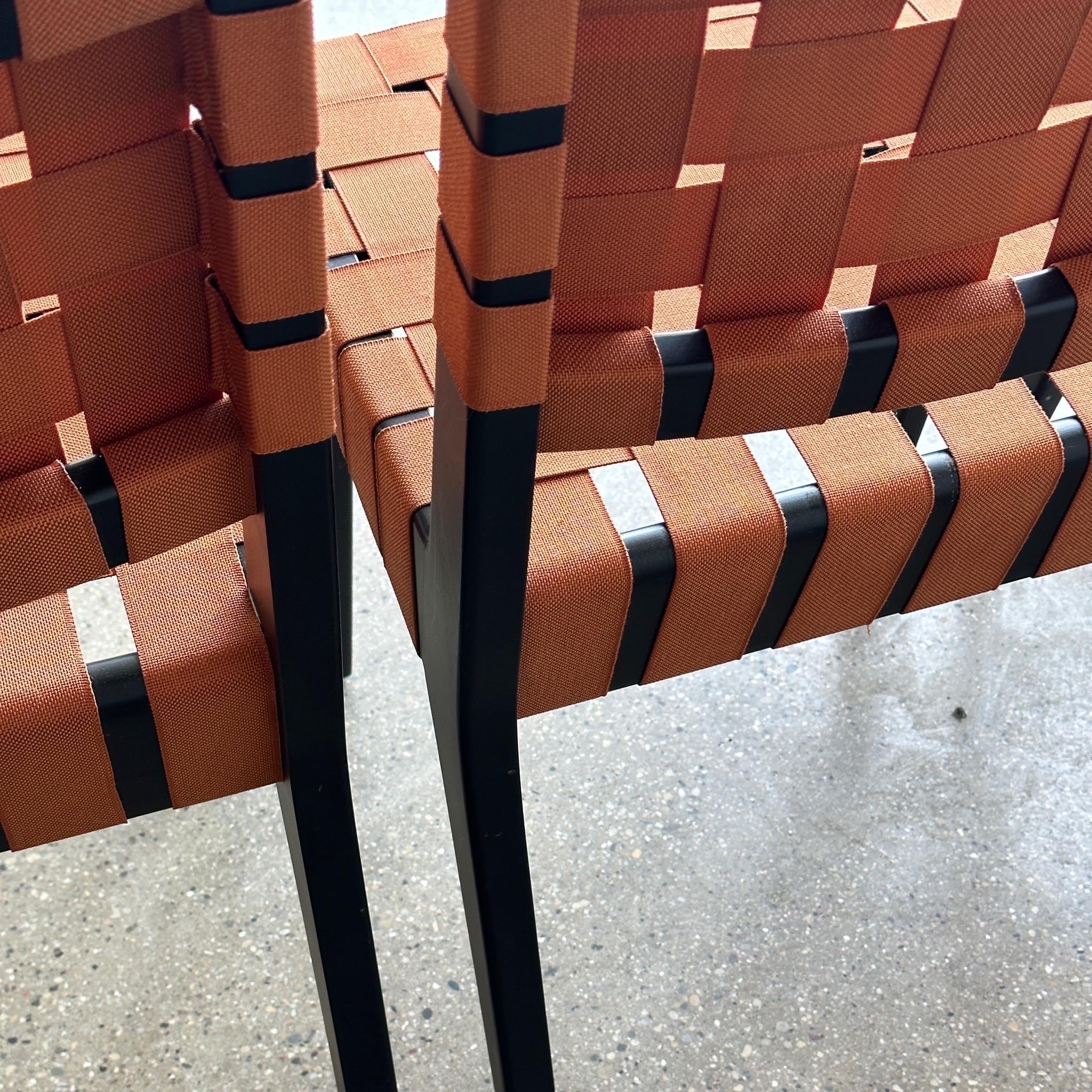 Wood Webbed Dining Chairs by Jens Risom for Knoll