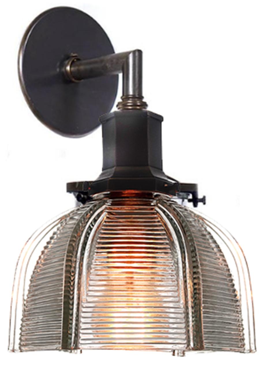 American Webbed Hexagon Prismatic Sconce For Sale