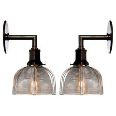 Webbed Hexagon Prismatic Sconce
