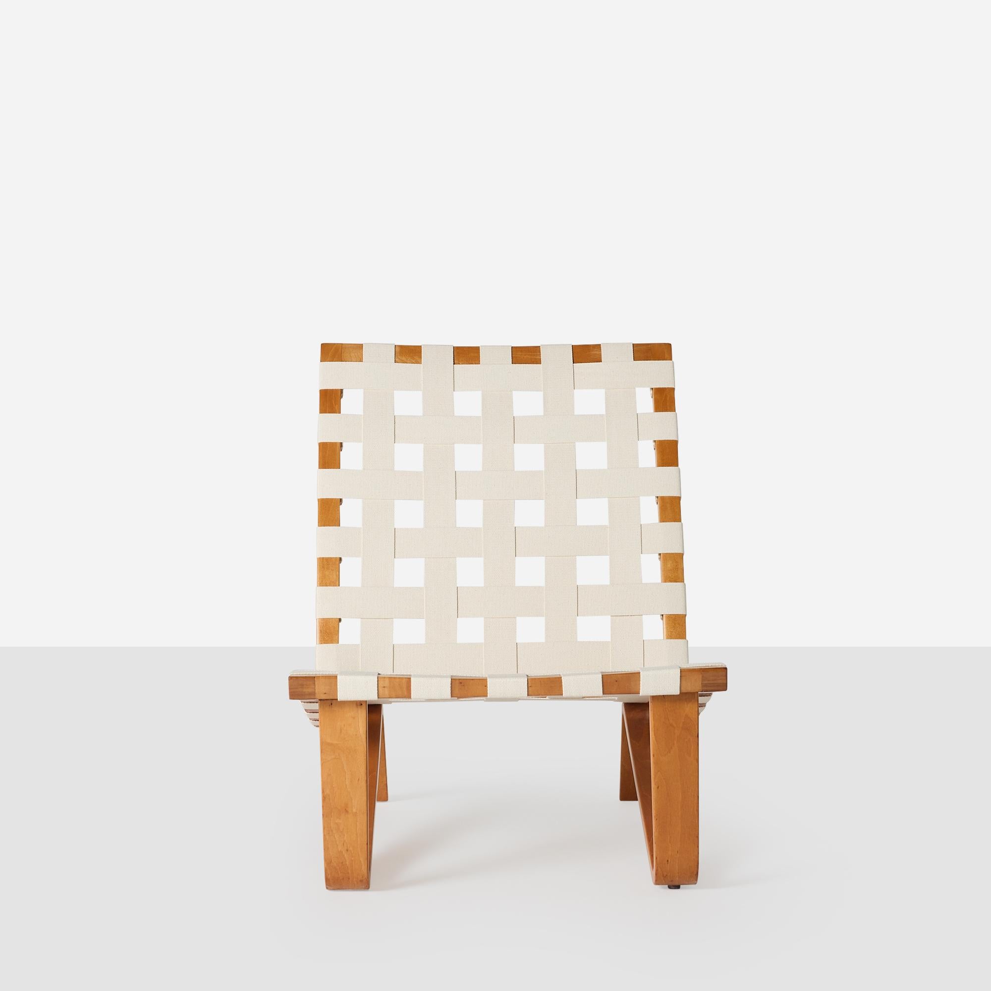 Mid-Century Modern Fauteuil de salon Webbed de Clifford Pascoe en vente