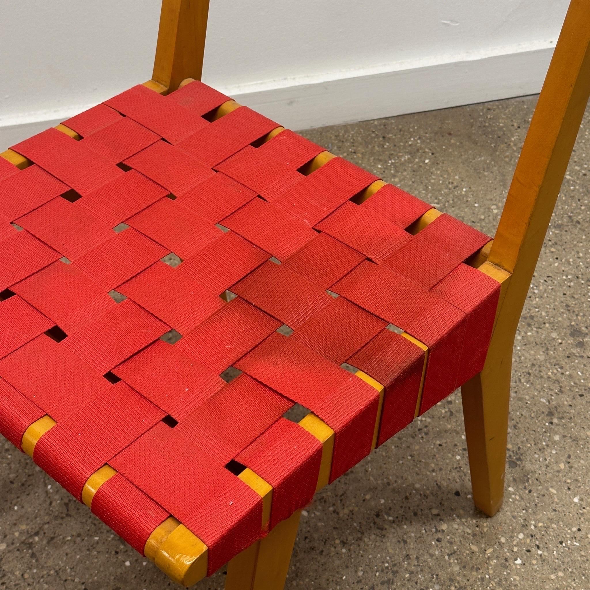 Américain Chaise d'appoint Webbed de Jens Risom pour Knoll en vente