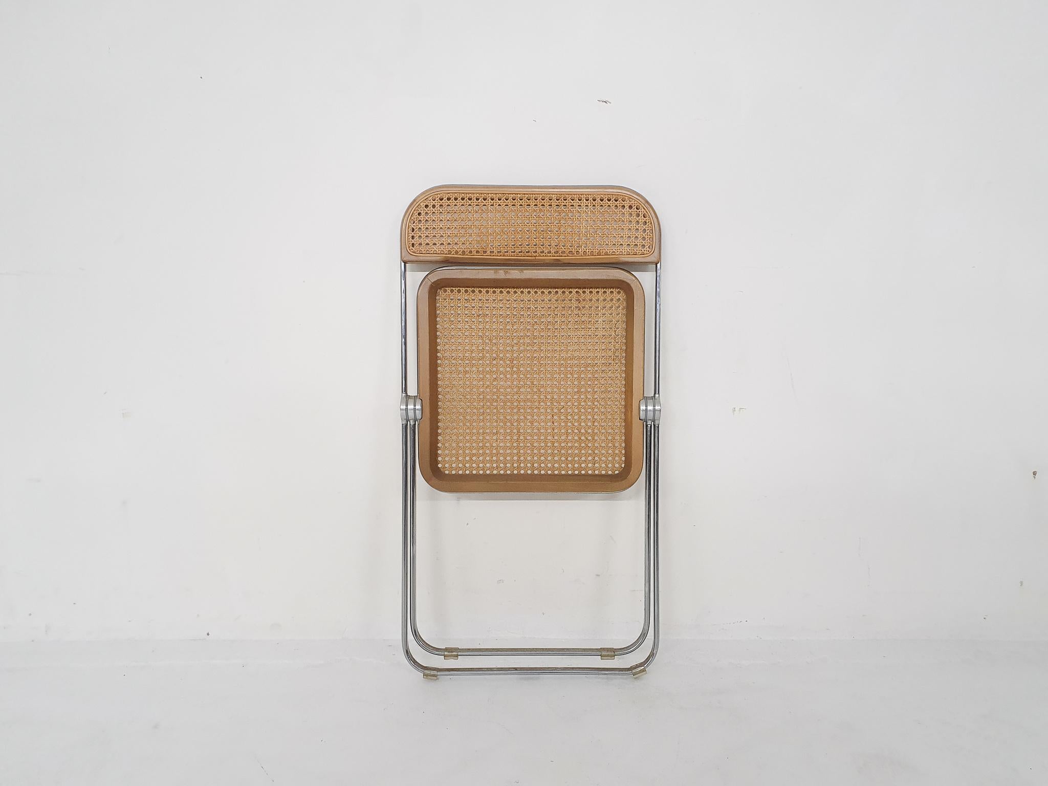 Webbing Folding Chair by Giancarlo Piretti for Castelli, Model Plia, Italy, 1967 5