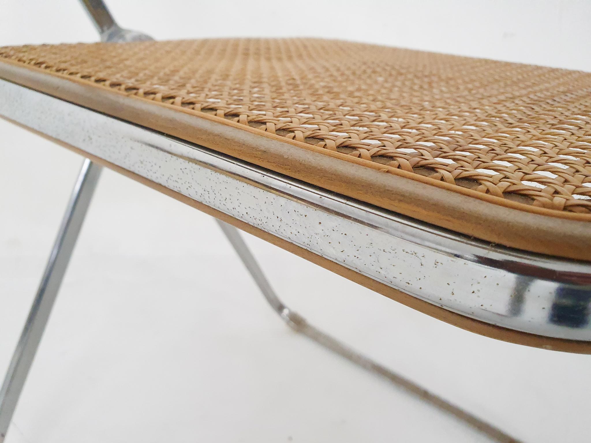 Webbing Folding Chair by Giancarlo Piretti for Castelli, Model Plia, Italy, 1967 2