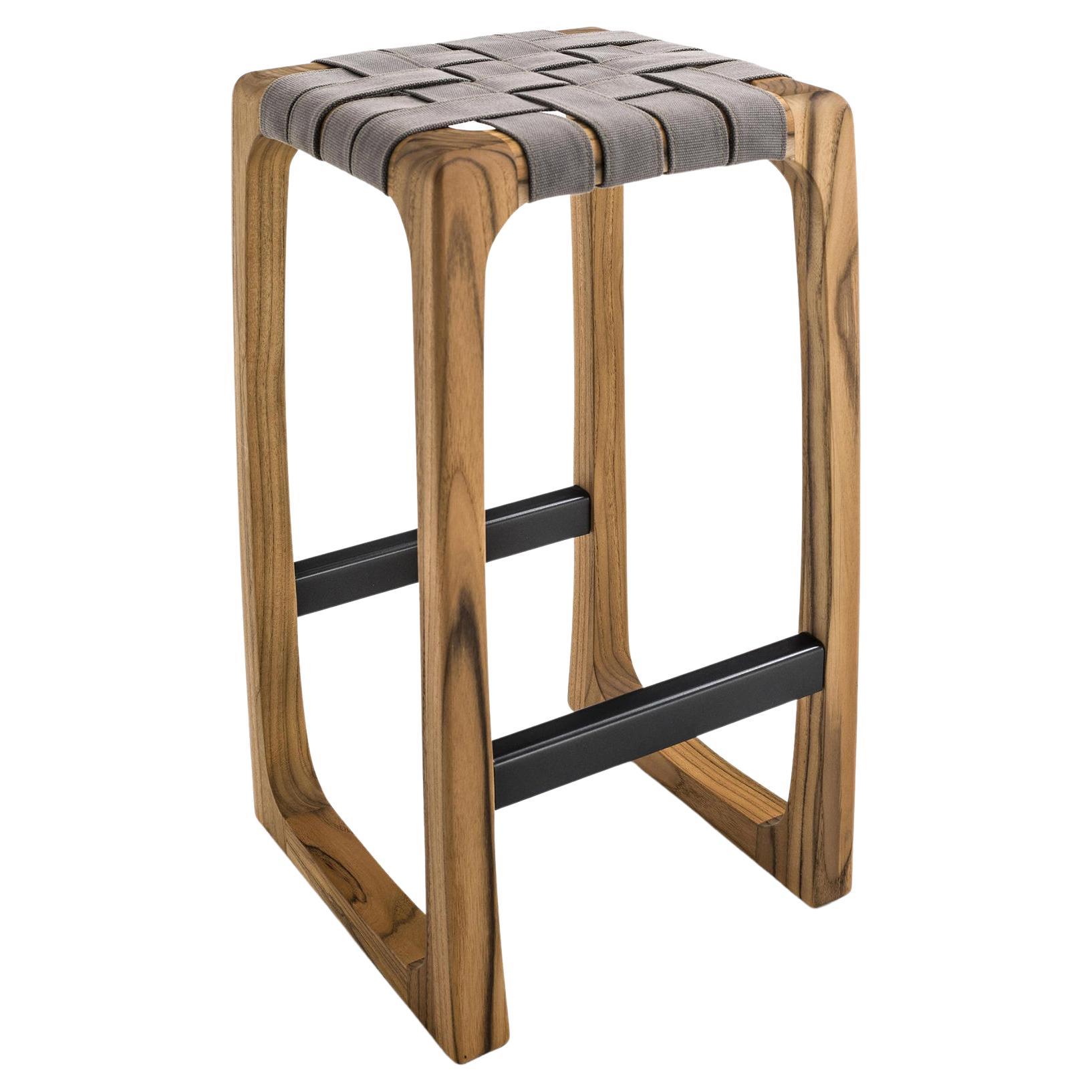 Webbing Outdoor Stool For Sale