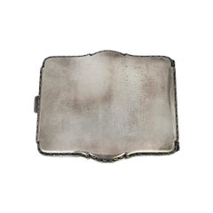 The Webster Co Sterling Silver Cigarette Case with Monogram and Engraving #24562