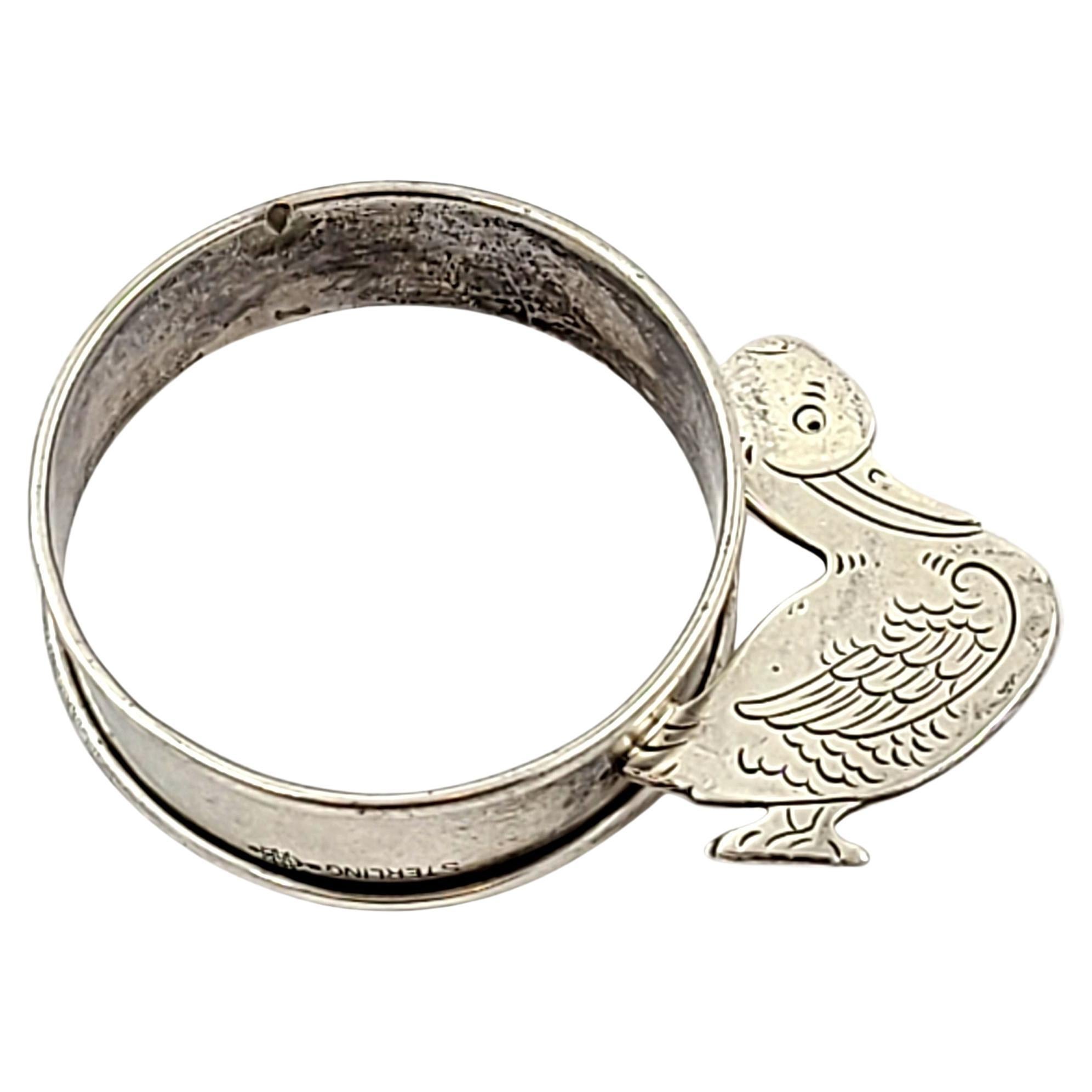 Webster Co Sterling Silver Duck Napkin Ring