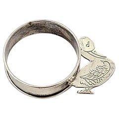 Webster Co Sterling Silver Duck Napkin Ring