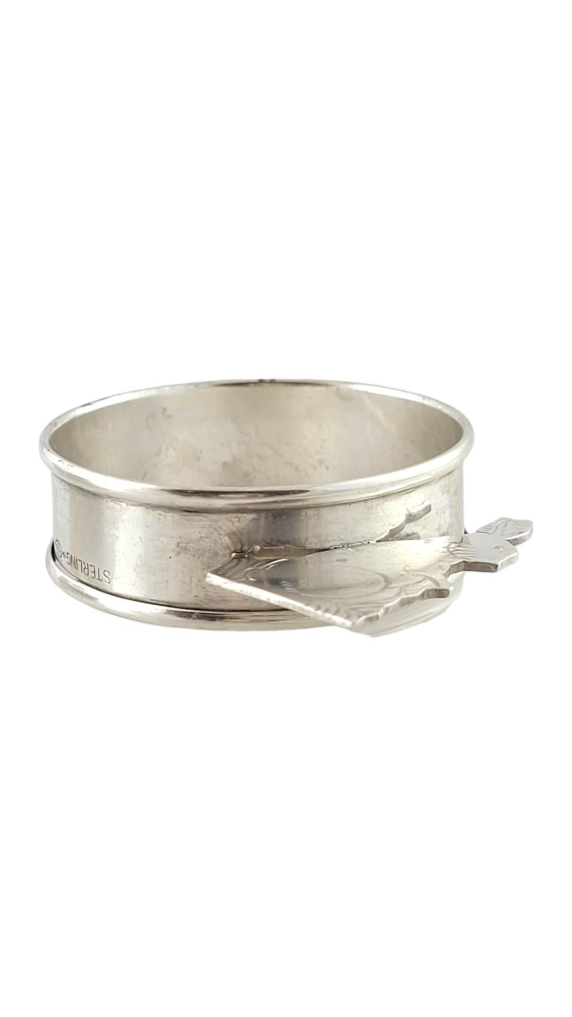 Webster Argento Anatra Coniglio Portatovaglioli Fermabavaglini 4 Pezzi Set #18018 in vendita 1