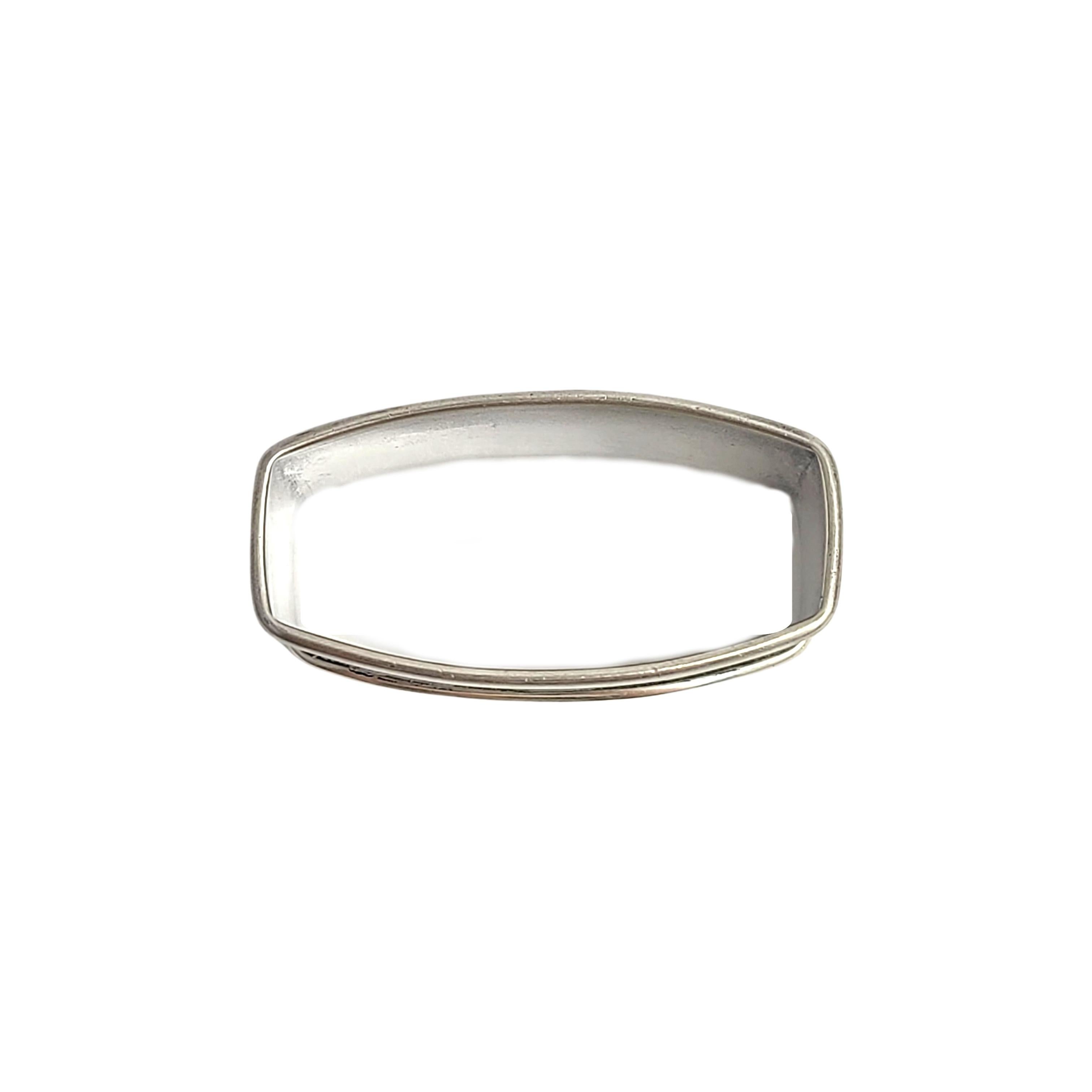 Webster Sterling Silver Enamel Child's Napkin Ring with Monogram #12342 For Sale 1
