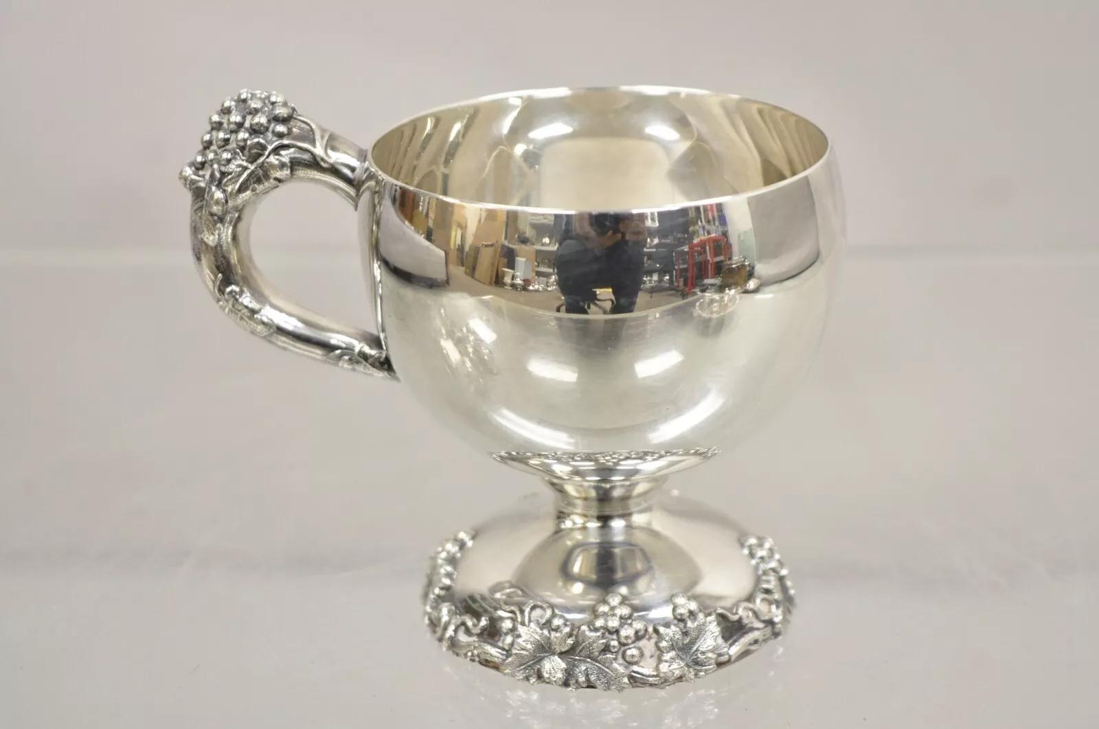 Ensemble à punchs Webster Wilcox International Grapevine Silver Plated - 14 pièces en vente 3