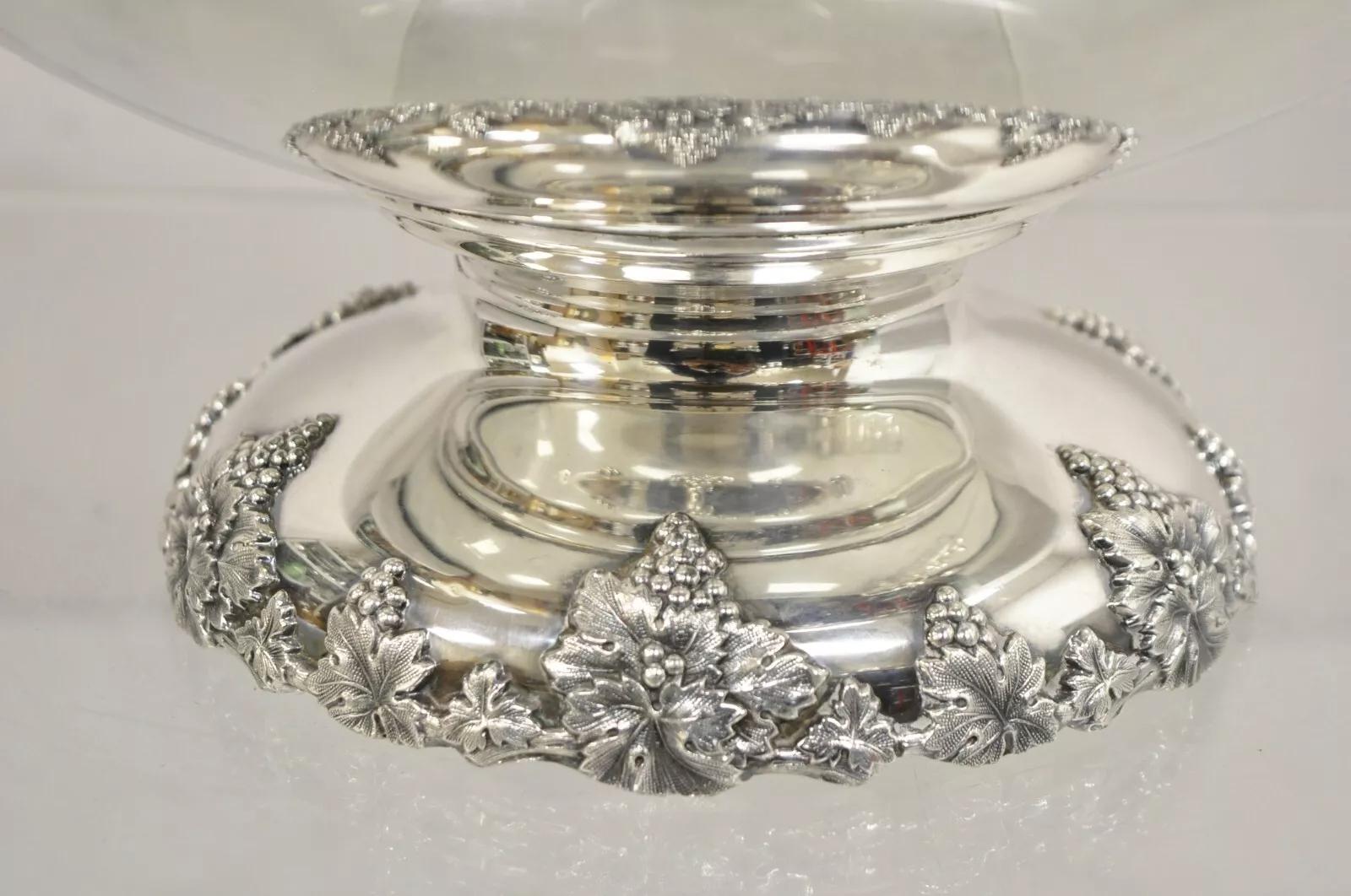 Ensemble à punchs Webster Wilcox International Grapevine Silver Plated - 14 pièces en vente 8
