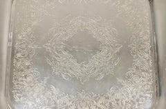 Webster Wilcox International Silver 7228 Joanne Square Serving Platter Tray