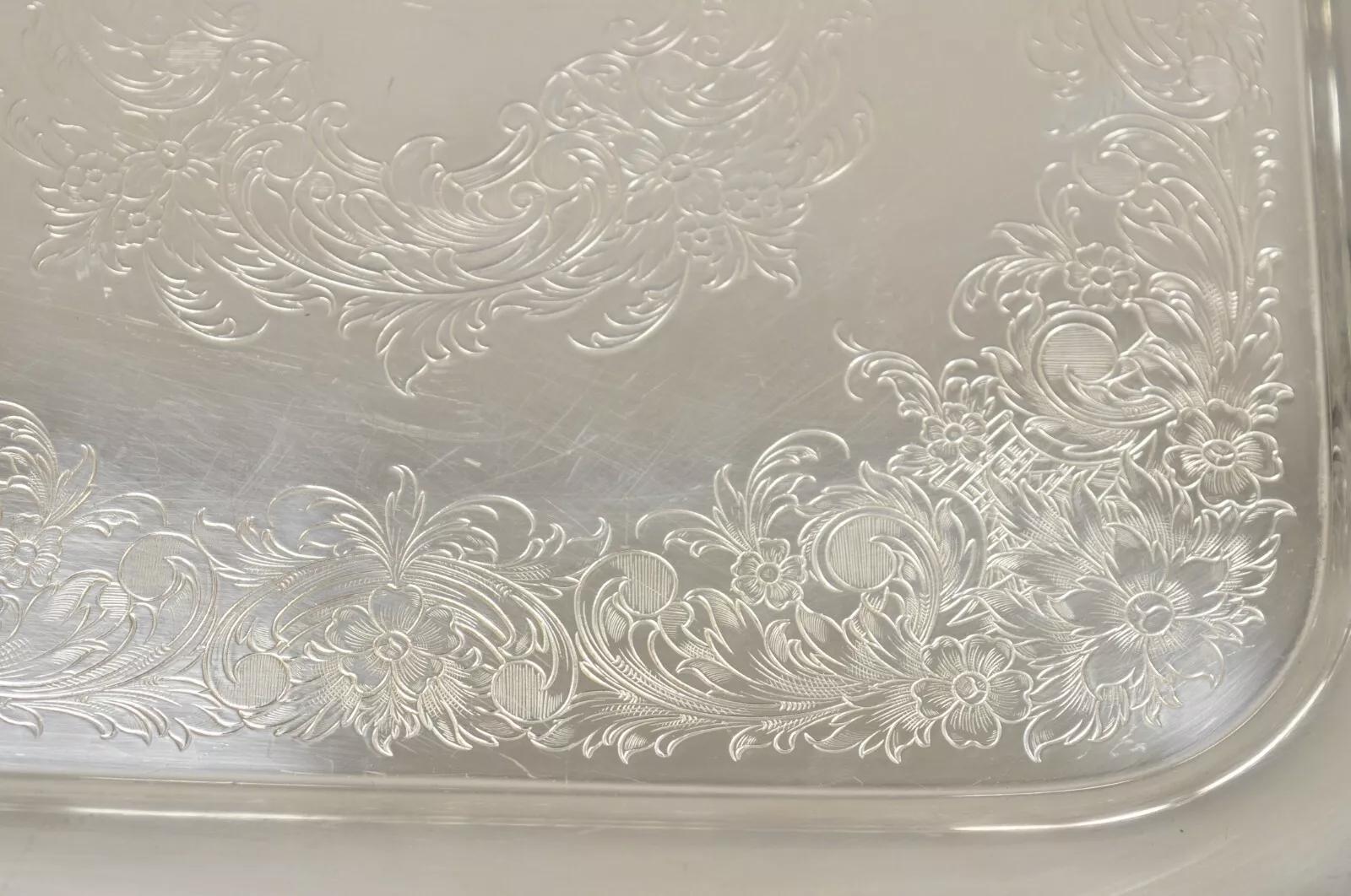 Sconosciuto A. Wilcox International Silver 7228 Vassoio quadrato da portata Joann in vendita