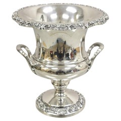 Coupe de trophée Trophée Webster Wilcox International Silver Co en métal argenté