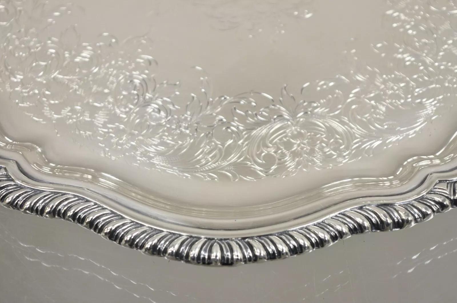 Unknown Webster Wilcox International Staffordshire 4470C Silver Plated Platter Tray