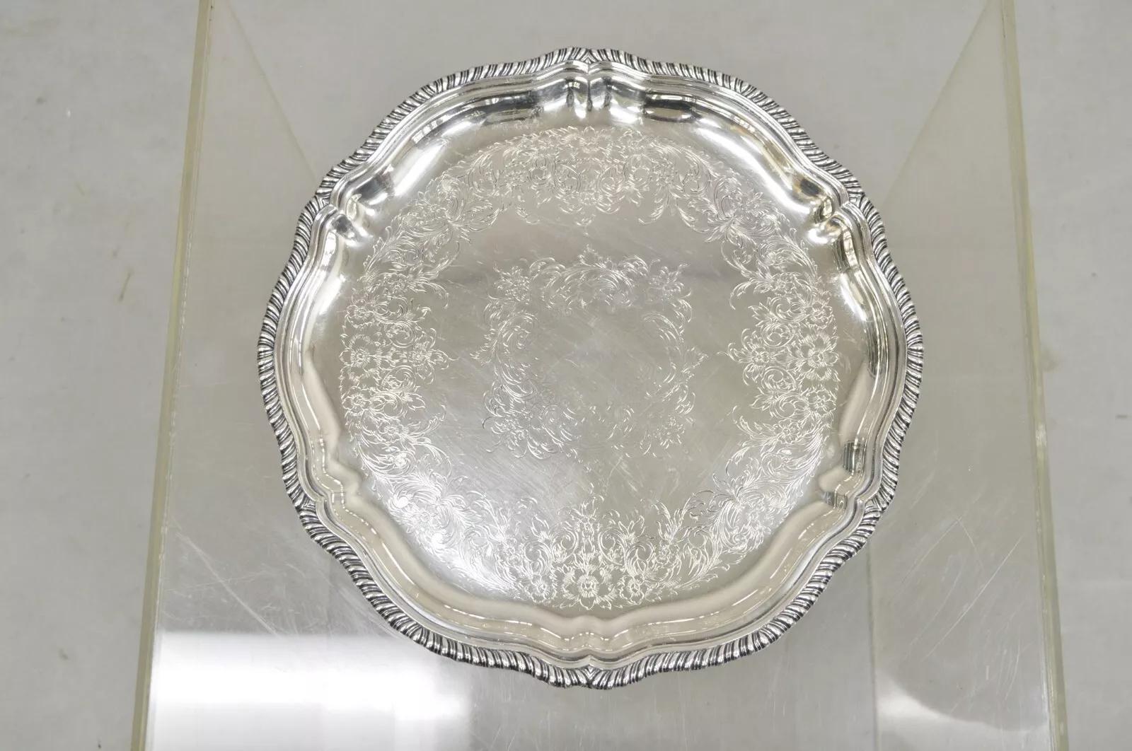 Webster Wilcox International Staffordshire 4470C Silver Plated Platter Tray 3